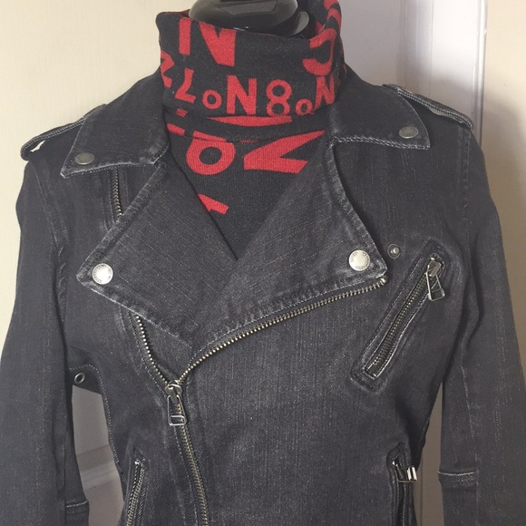 black jean jacket american eagle